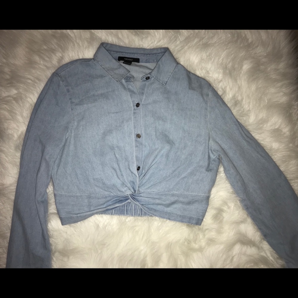 Jean Crop Top